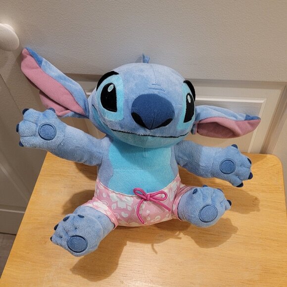 Disney's Stitch Plush with Swim Trunks / Shorts. Super Cute & Cuddly. - Picture 1 of 5